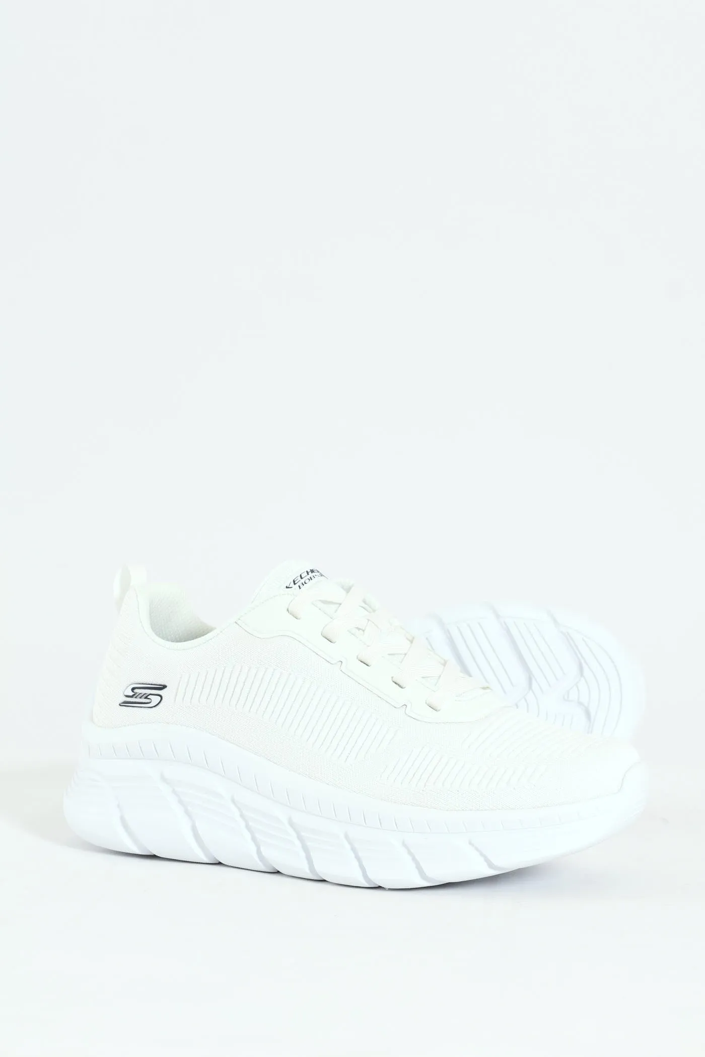 Bobs B Flex Hi Knit Lace Up Sneaker - White sold by Edgars product image thumbnail 2