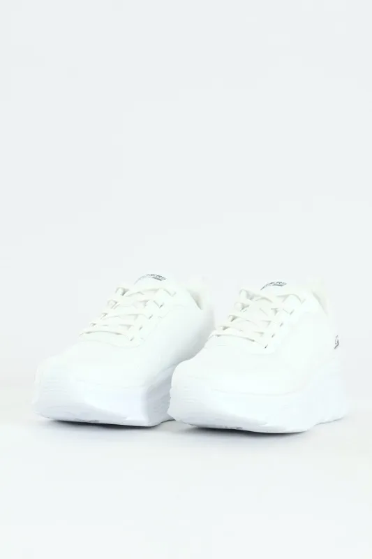 Bobs B Flex Hi Knit Lace Up Sneaker - White sold by Edgars