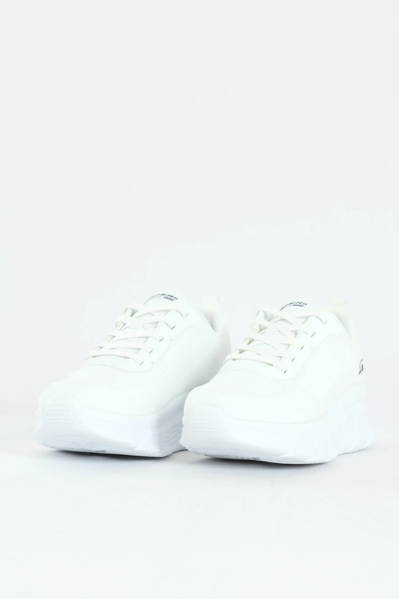 Bobs B Flex Hi Knit Lace Up Sneaker - White sold by Edgars