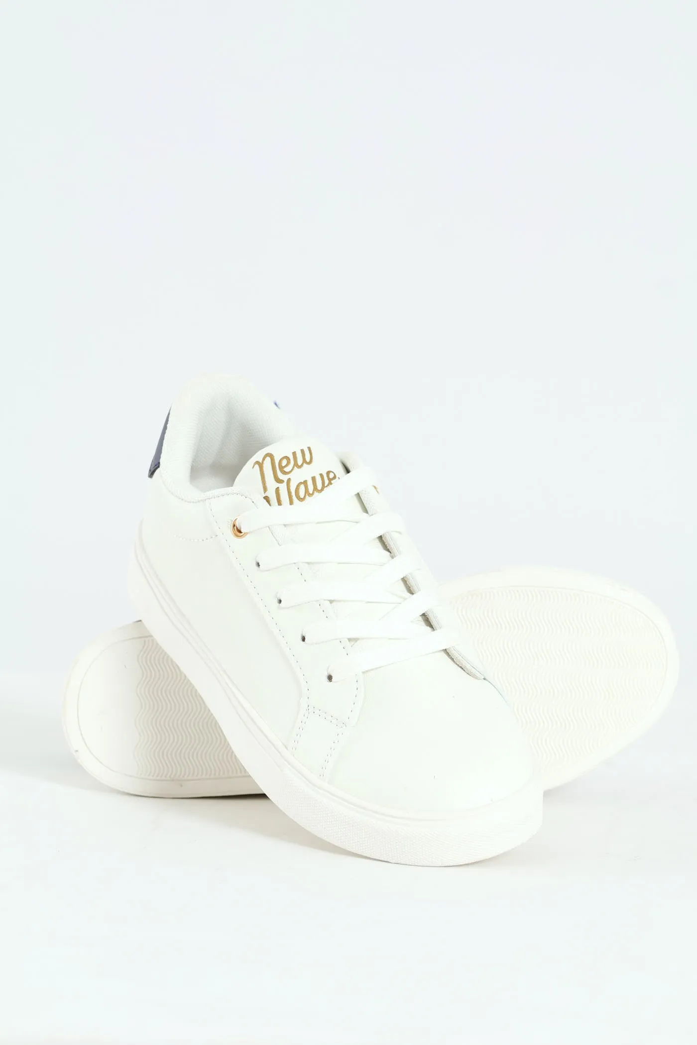 Boys Slimline Sneaker - White sold by Edgars