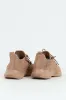 Basic Fly Knit Lace Up Slip On Sneaker - Taupe sold by Edgars