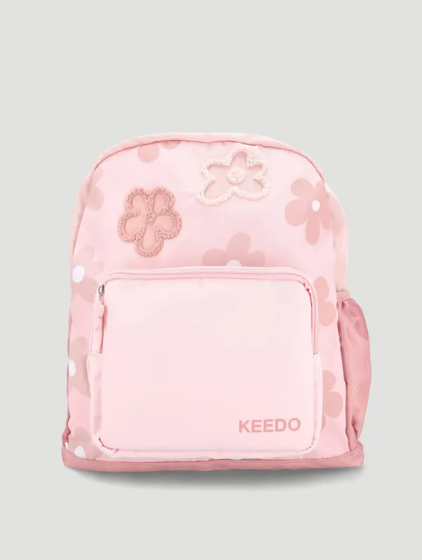 Girls Towelling Flower Backpack sold by Edgars
