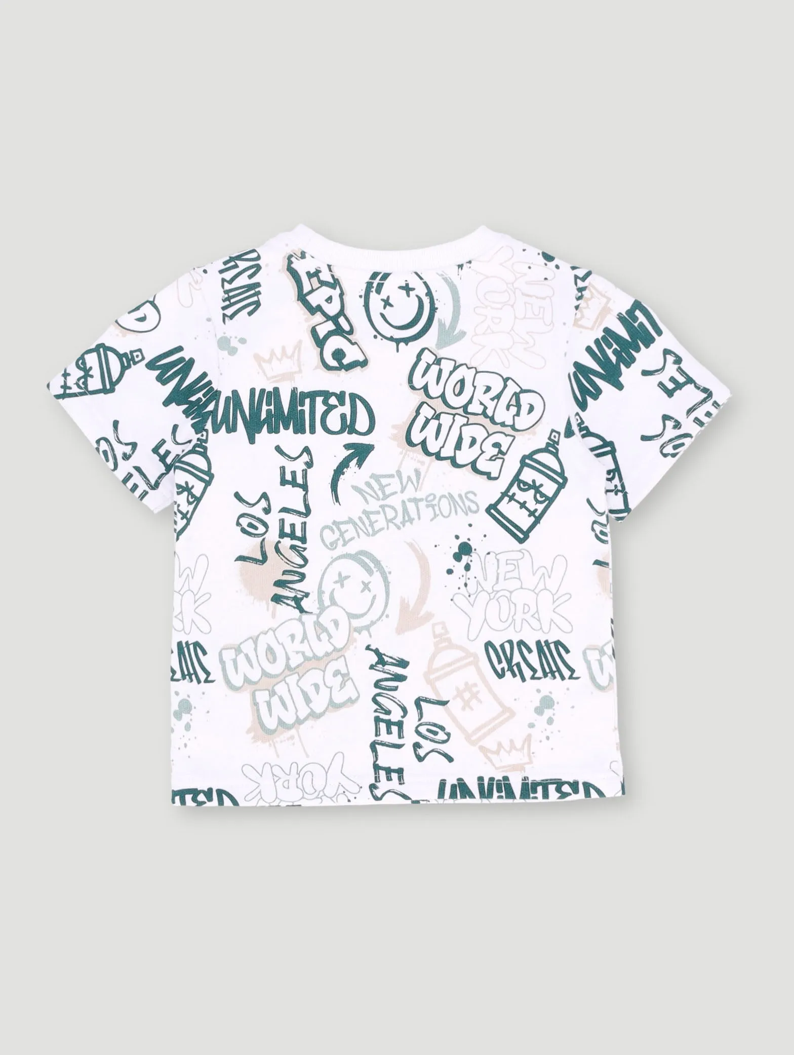 Pre-Boys Graffiti Fleece Crew Tee - Multi sold by Edgars product image thumbnail 2