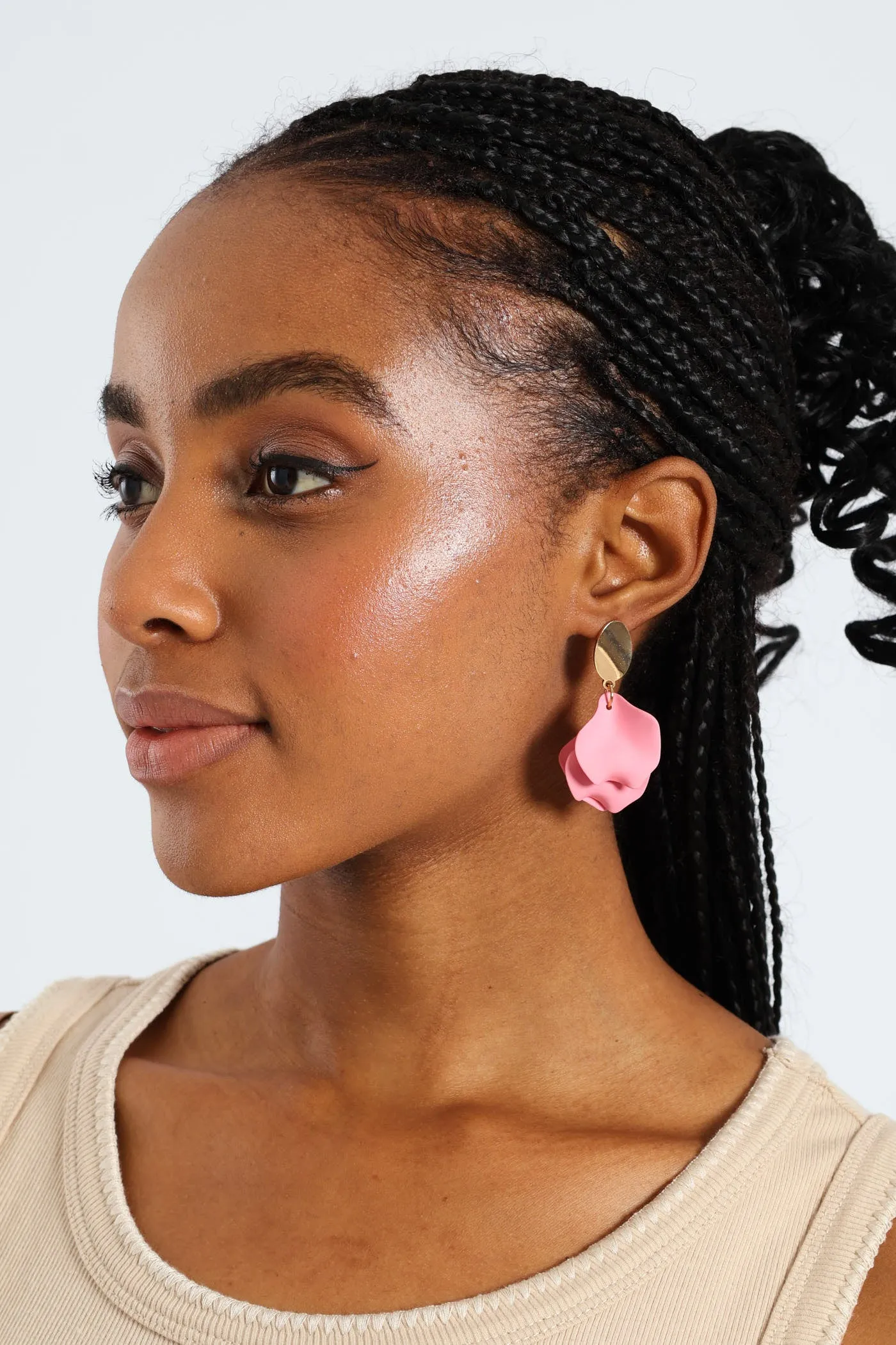 Petal Stud Earrings - Pink sold by Edgars product image thumbnail 2