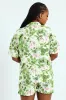 Button Through Jungle Linen Short Set - Multi sold by Edgars