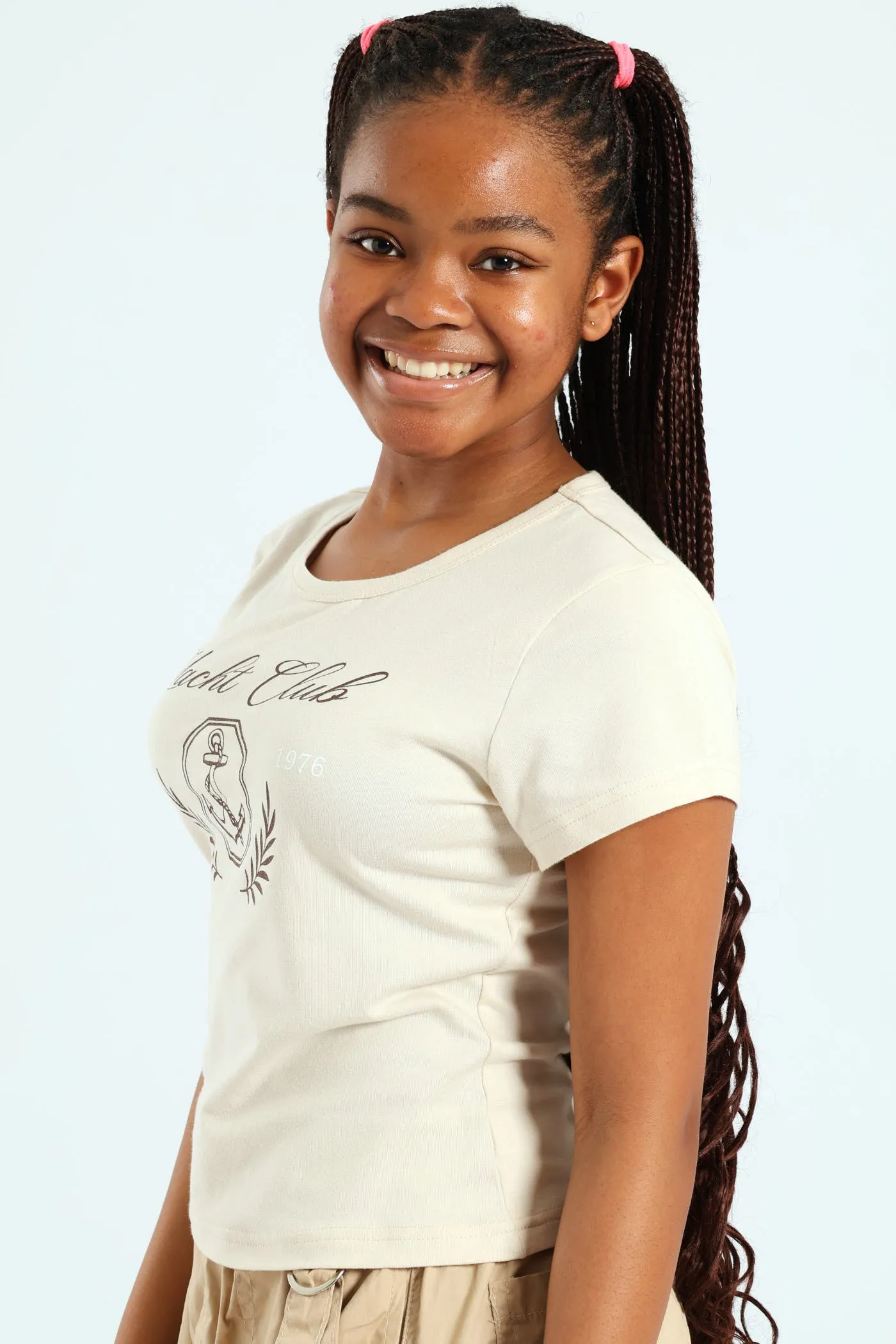 Girls Yacht Regular Tee - Stone sold by Edgars product image thumbnail 4