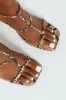 Mulitstrap Snake Print Heel - Multi sold by Edgars