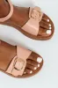 Ankle Strap Sandal With Buckle On Comfort Outsole - Blush sold by Edgars