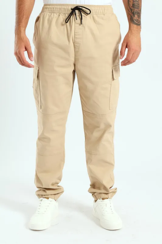 Basic Cargo Pants - Stone sold by Edgars