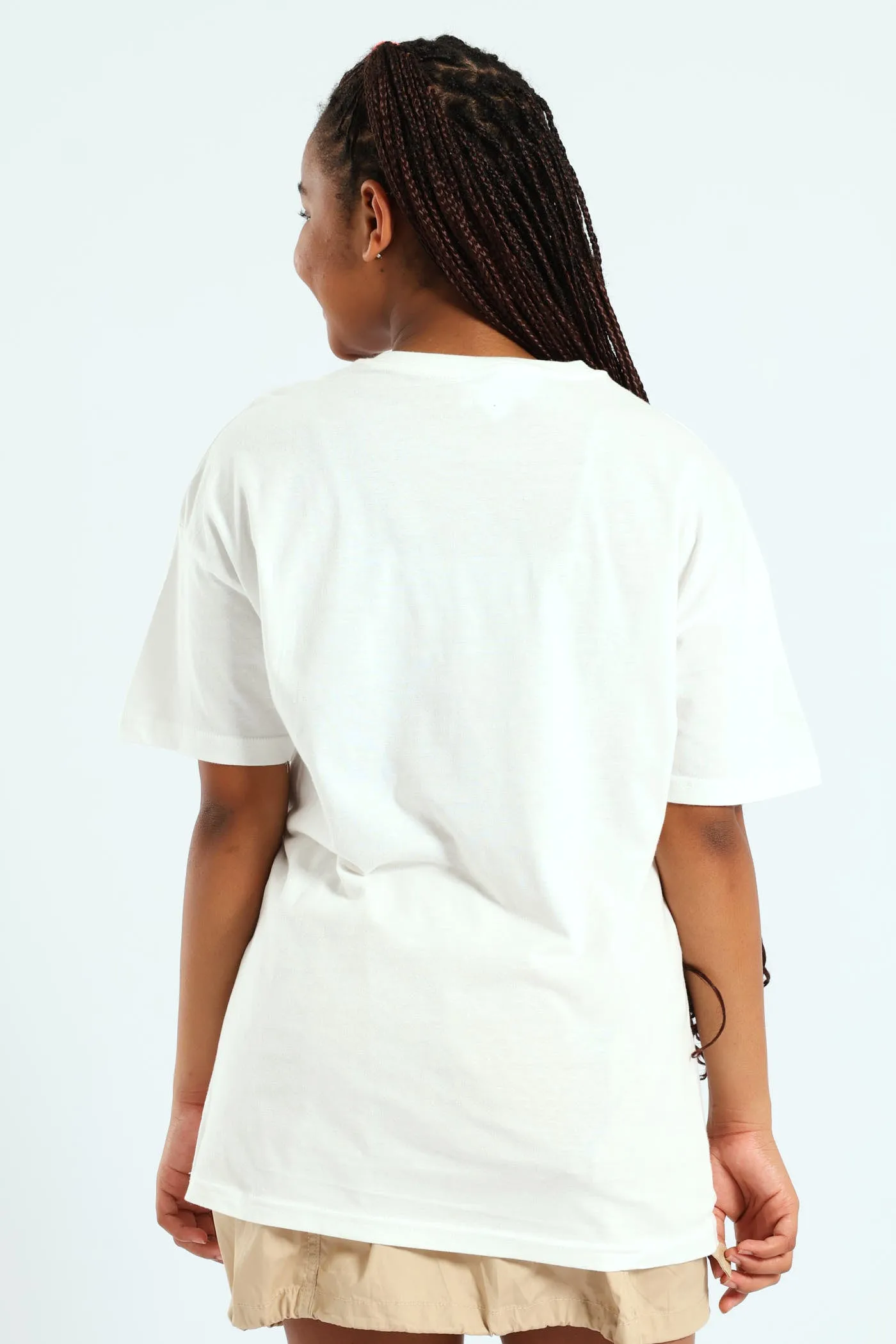 Girls Barbie Oversized Tee - Cream sold by Edgars product image thumbnail 4