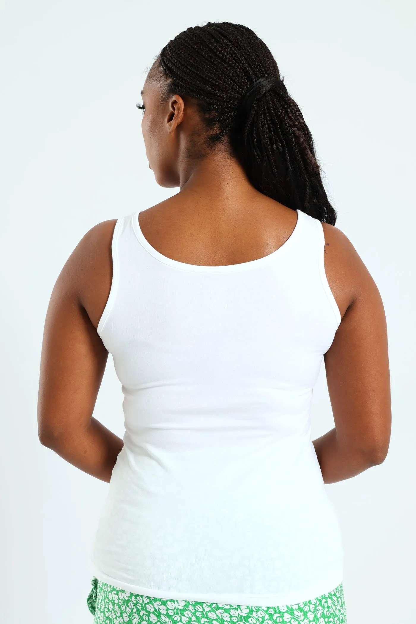 Cotton Lycra Tank Top - White sold by Edgars product image thumbnail 3