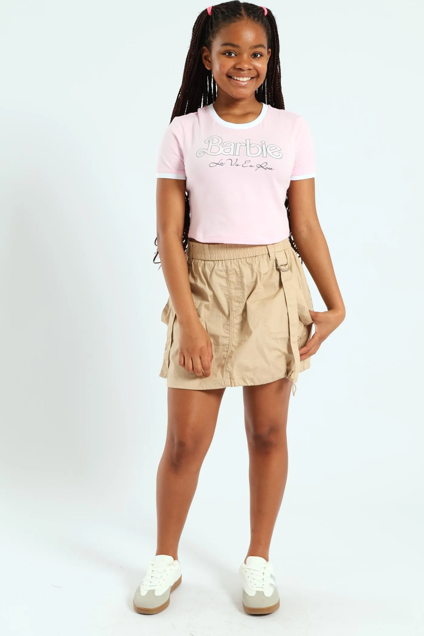 Girls Barbie Ringer Tee - Pink sold by Edgars product image thumbnail 2