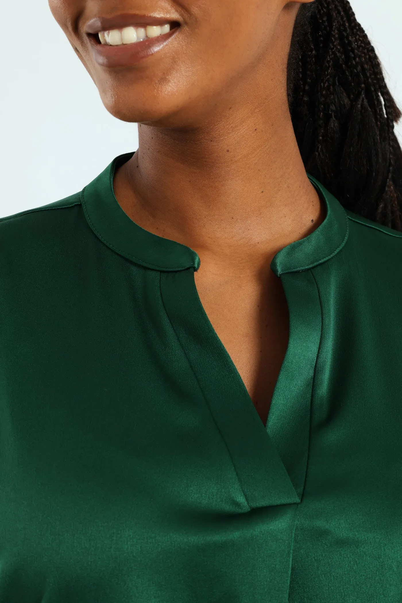 Mandarin Collar Blouse - Emerald sold by Edgars product image thumbnail 2