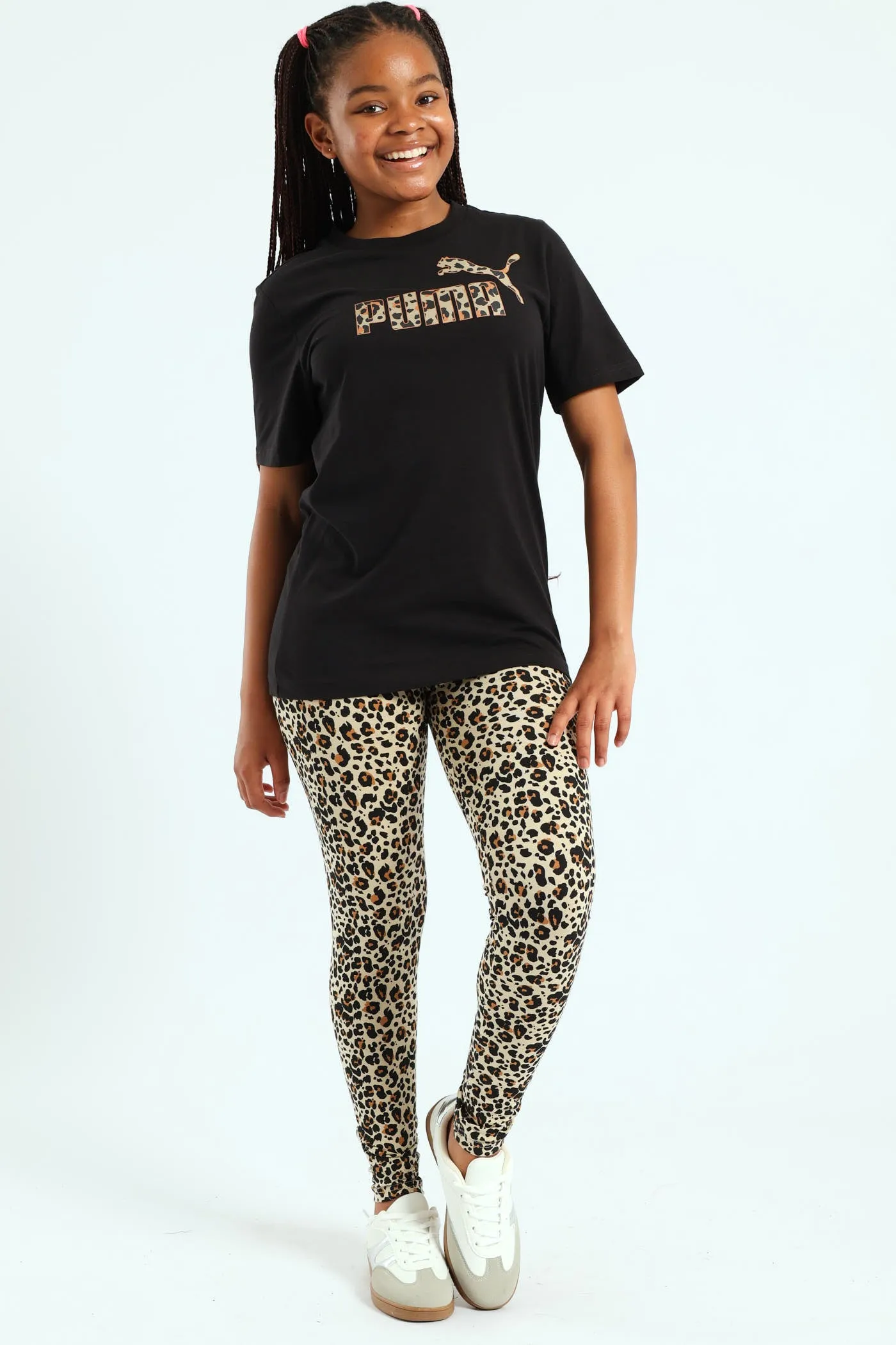 Animal Print Leggings - Toasted Nut sold by Edgars