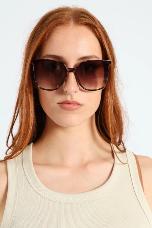 Vintage Square Cateye Sunglasses - Tortoise made by Edgars