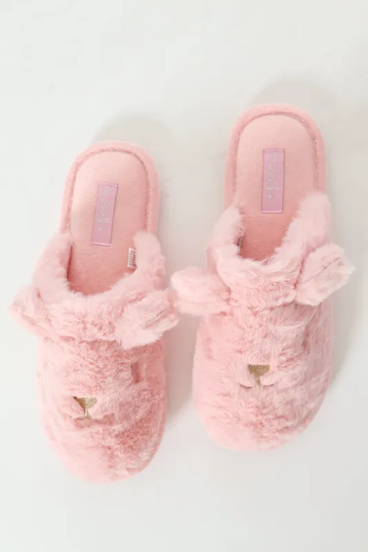 Kat Face Closed Toe Slipper - Pink sold by Edgars