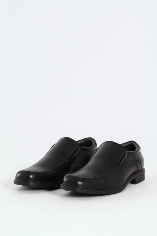 Slip On Square Toe Formal Shoe - Black sold by Edgars