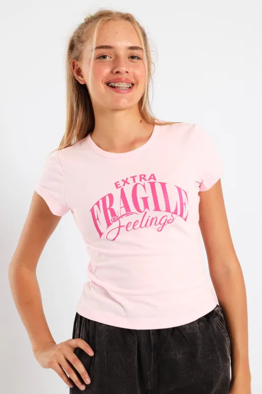 Girls Extra Regular Tee - Pink sold by Edgars 