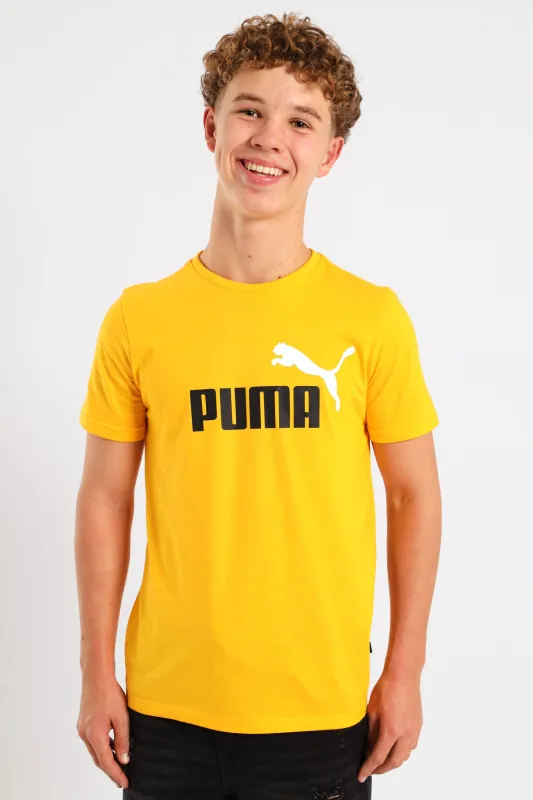 Boys Essential Two Tone Logo Tee - Tangerine sold by Edgars