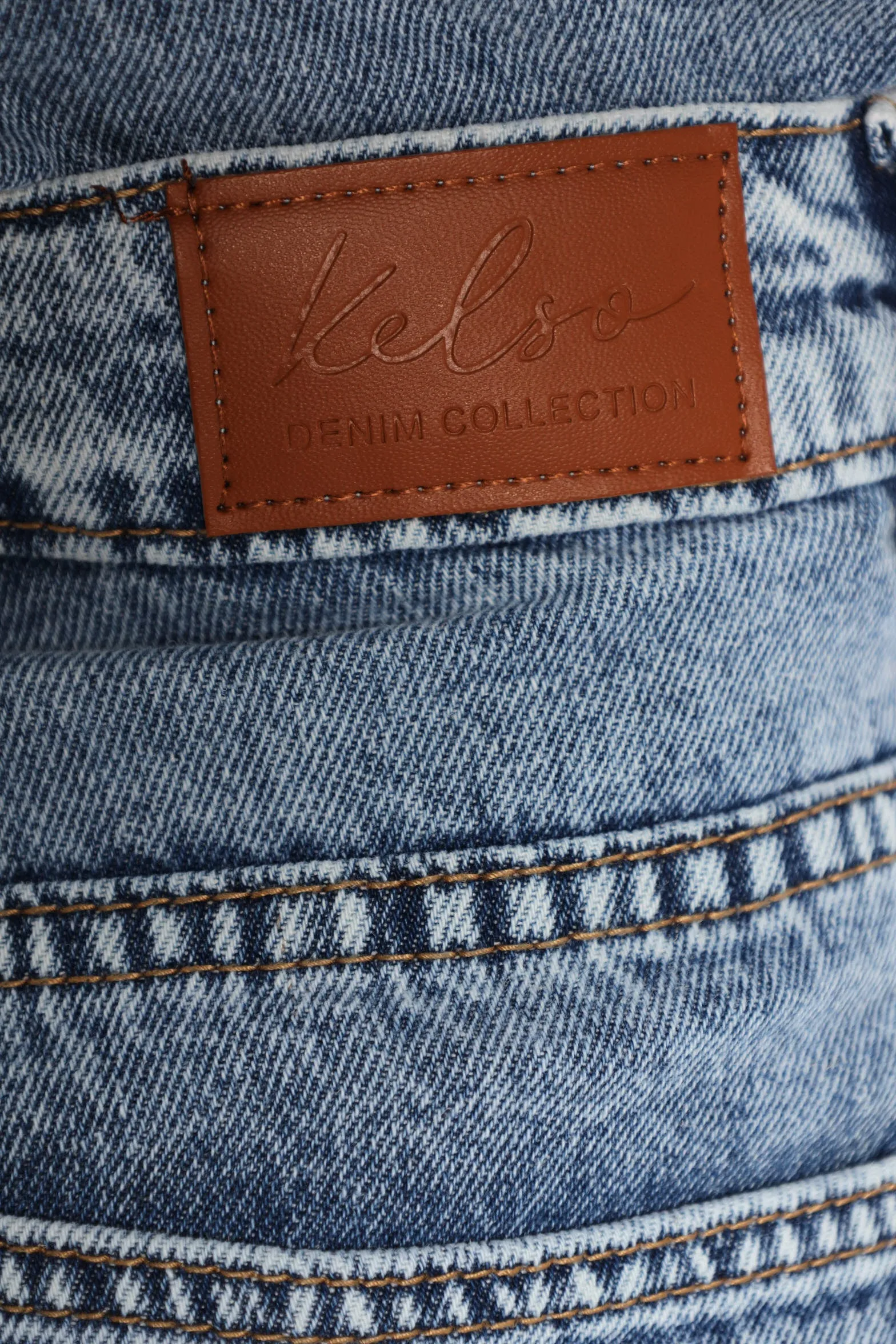 Raw Hem Boyfriend Mid Thigh Shorts - Light Wash sold by Edgars product image thumbnail 5