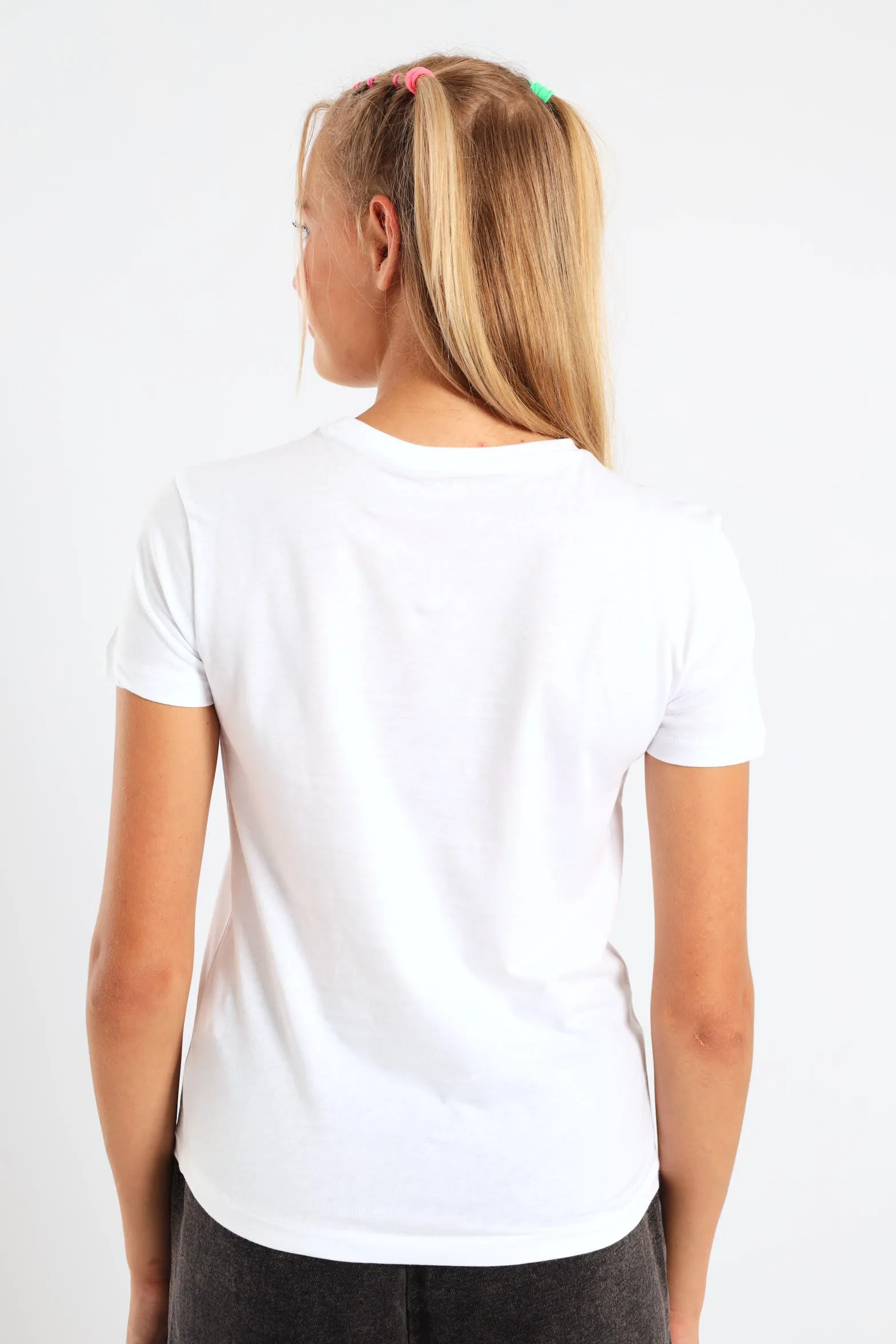 Girls Bianca Short Sleeve Print Tee - White sold by Edgars product image thumbnail 2