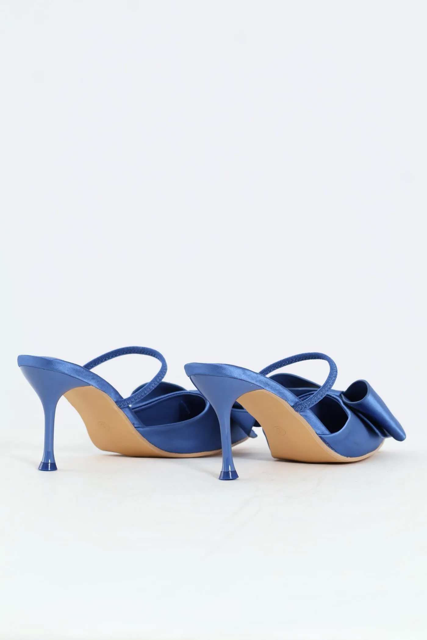 Pointed Big Bow Detail Stiletto Heel - Blue sold by Edgars product image thumbnail 3