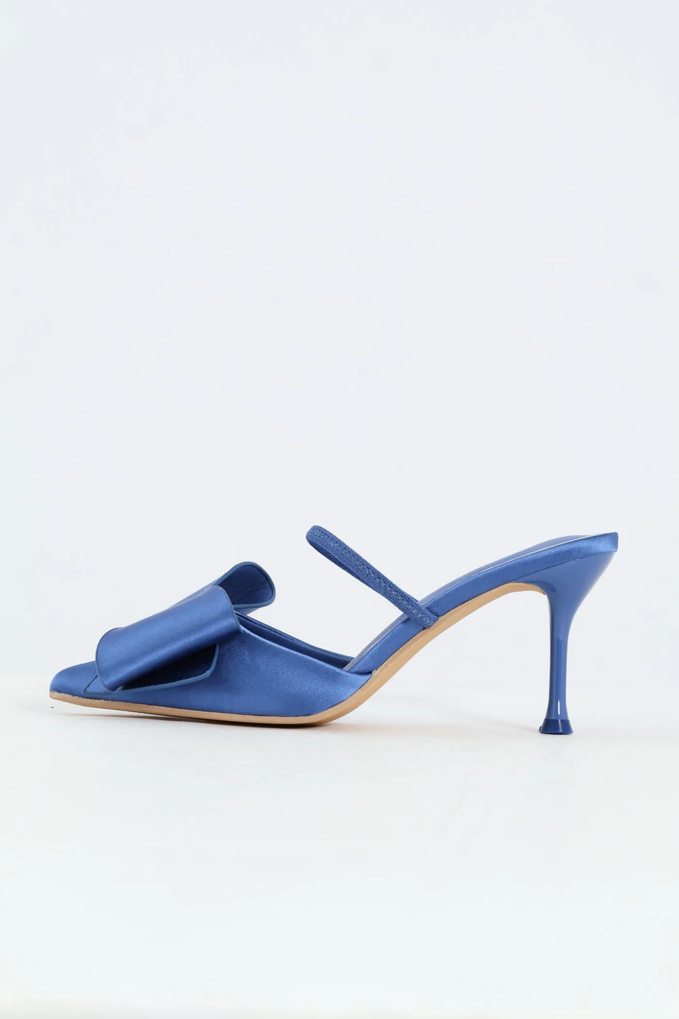 Pointed Big Bow Detail Stiletto Heel - Blue sold by Edgars product image thumbnail 5
