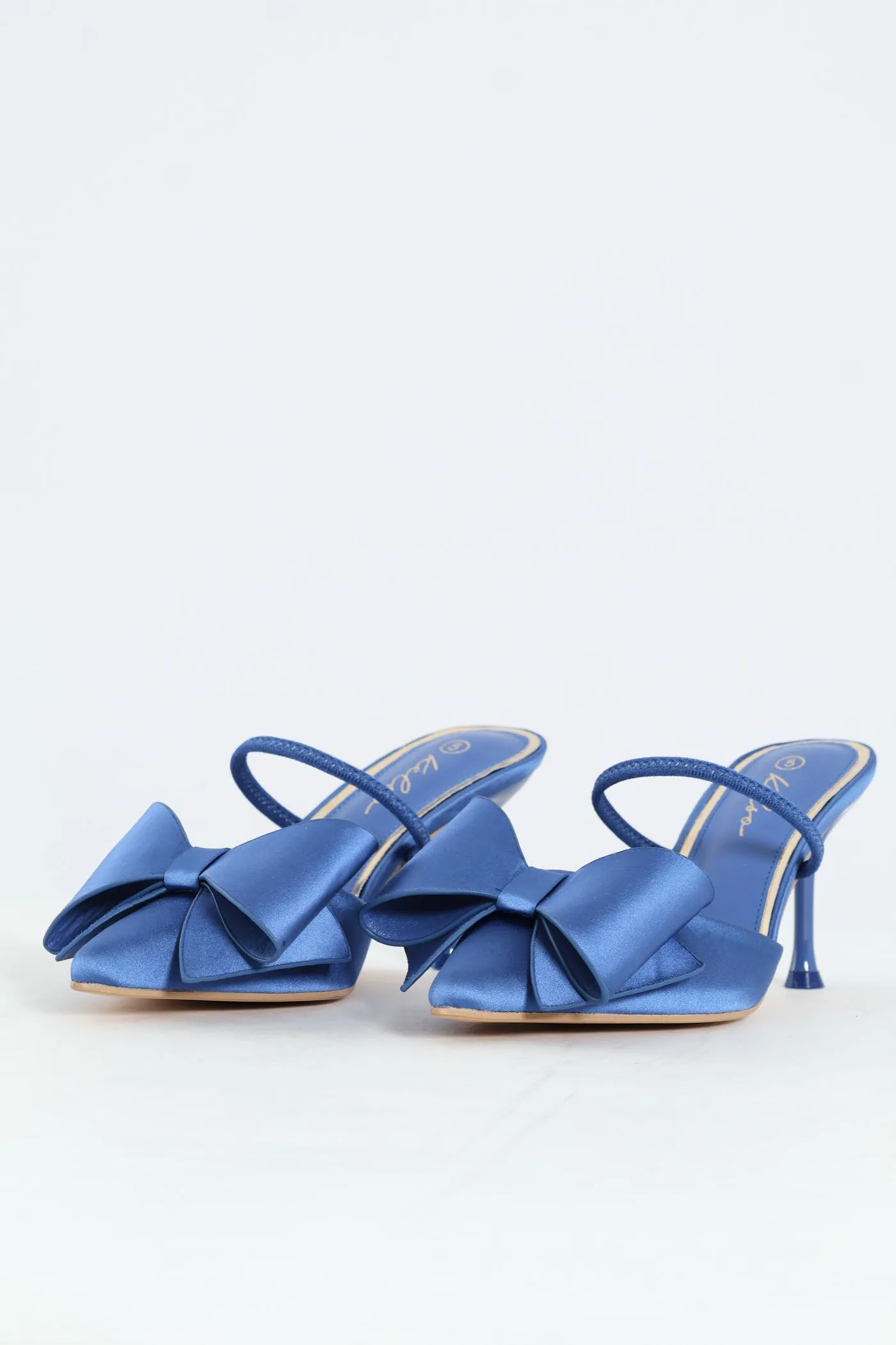 Pointed Big Bow Detail Stiletto Heel - Blue sold by Edgars product image thumbnail 2