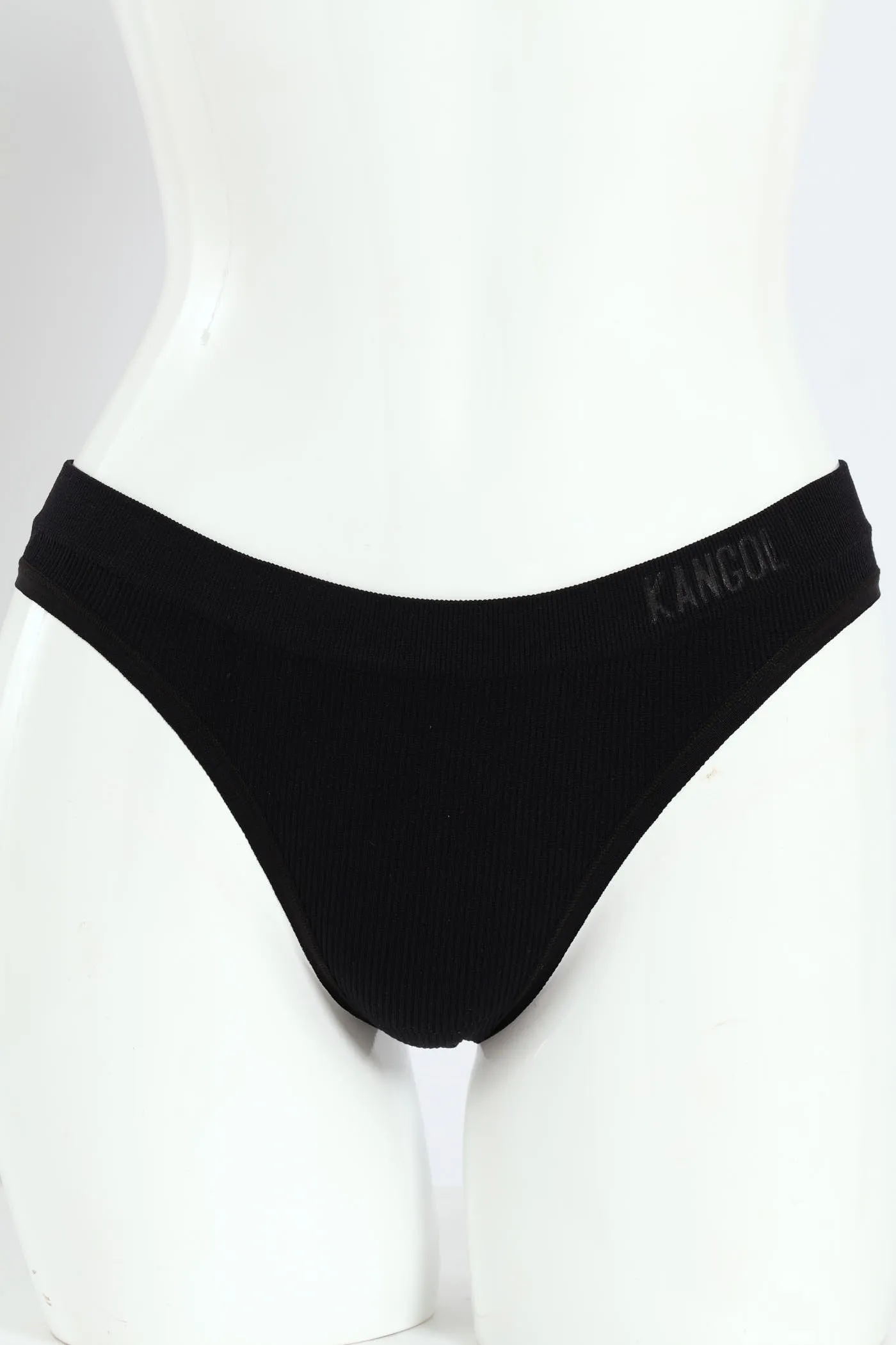 3 Pack Seamless Thong Panties - Blue/Raspberry/Black sold by Edgars