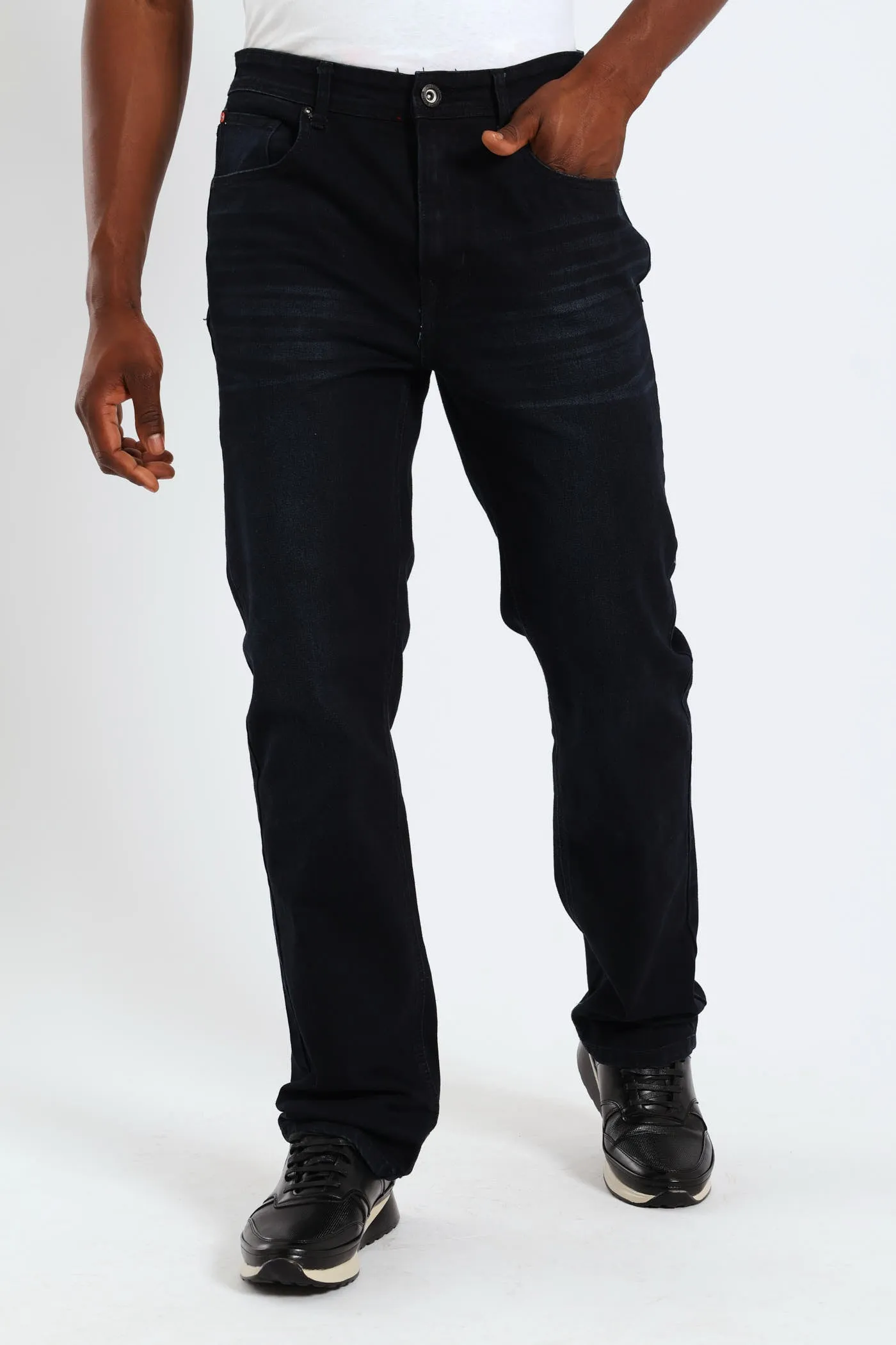 Crafted Straight Denim - Blue/Black sold by Edgars