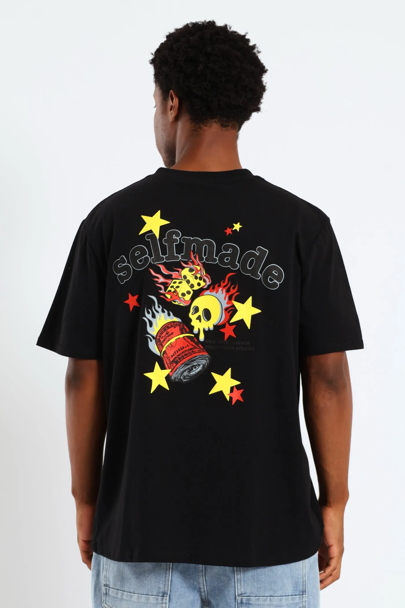 Money Skull Back & Front Print Tee - Black sold by Edgars product image thumbnail 4