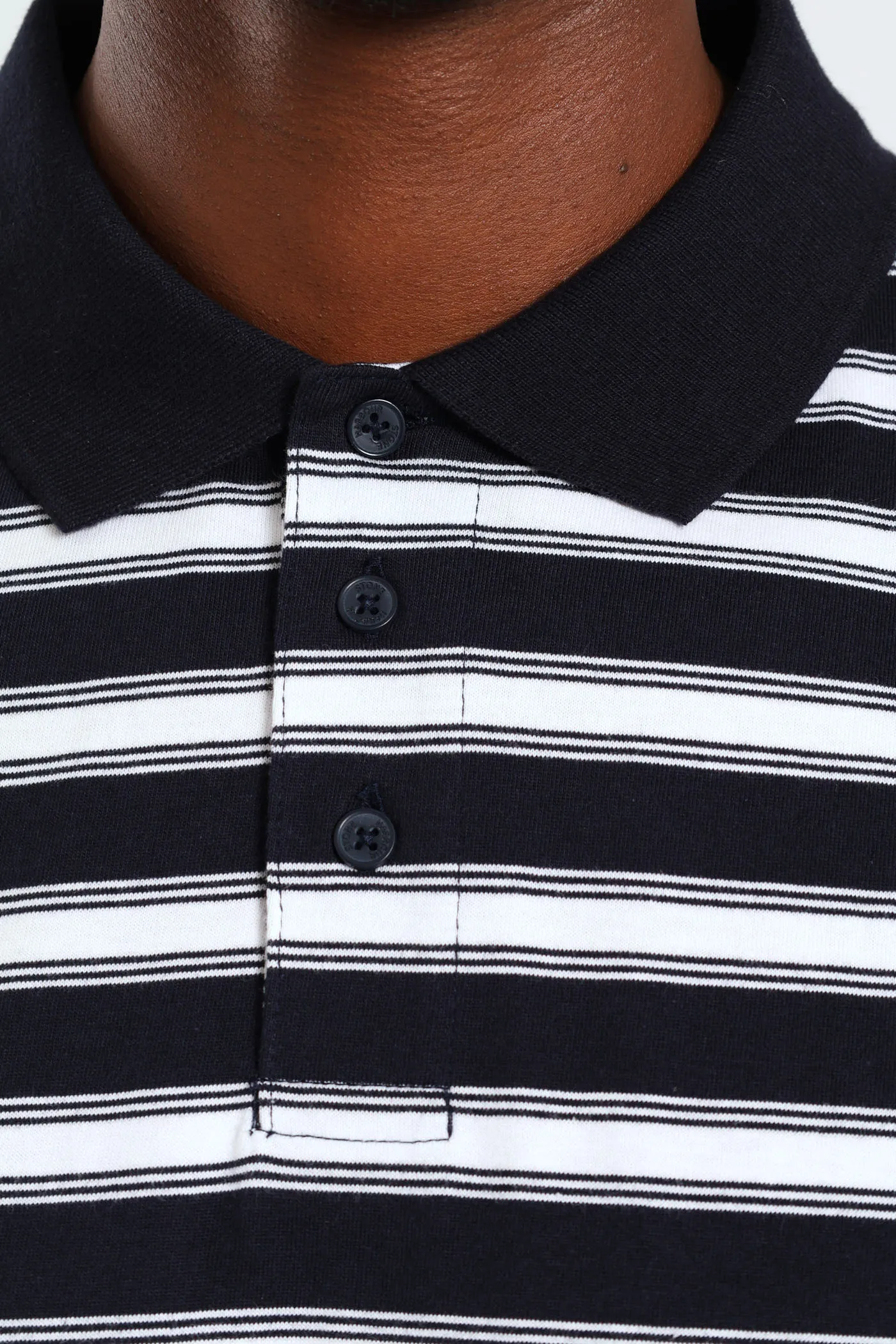 Wide & Thin Stripe Golfer - Navy sold by Edgars product image thumbnail 4
