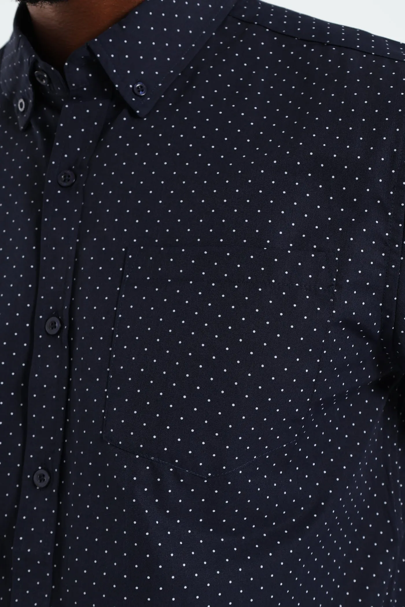 Dot Button Down Shirt - Navy sold by Edgars product image thumbnail 5