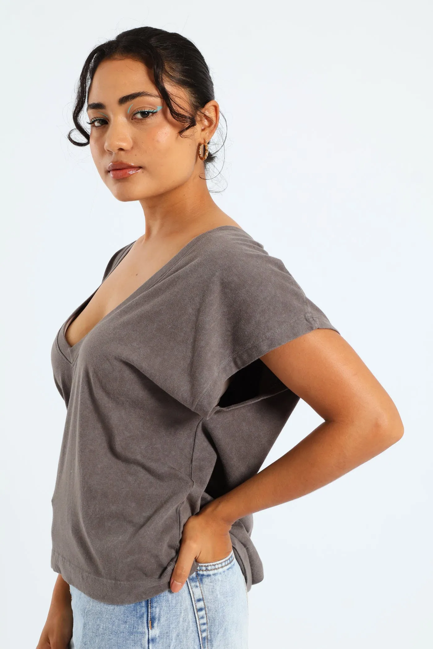 Boxy V-Tee - Charcoal sold by Edgars product image thumbnail 3