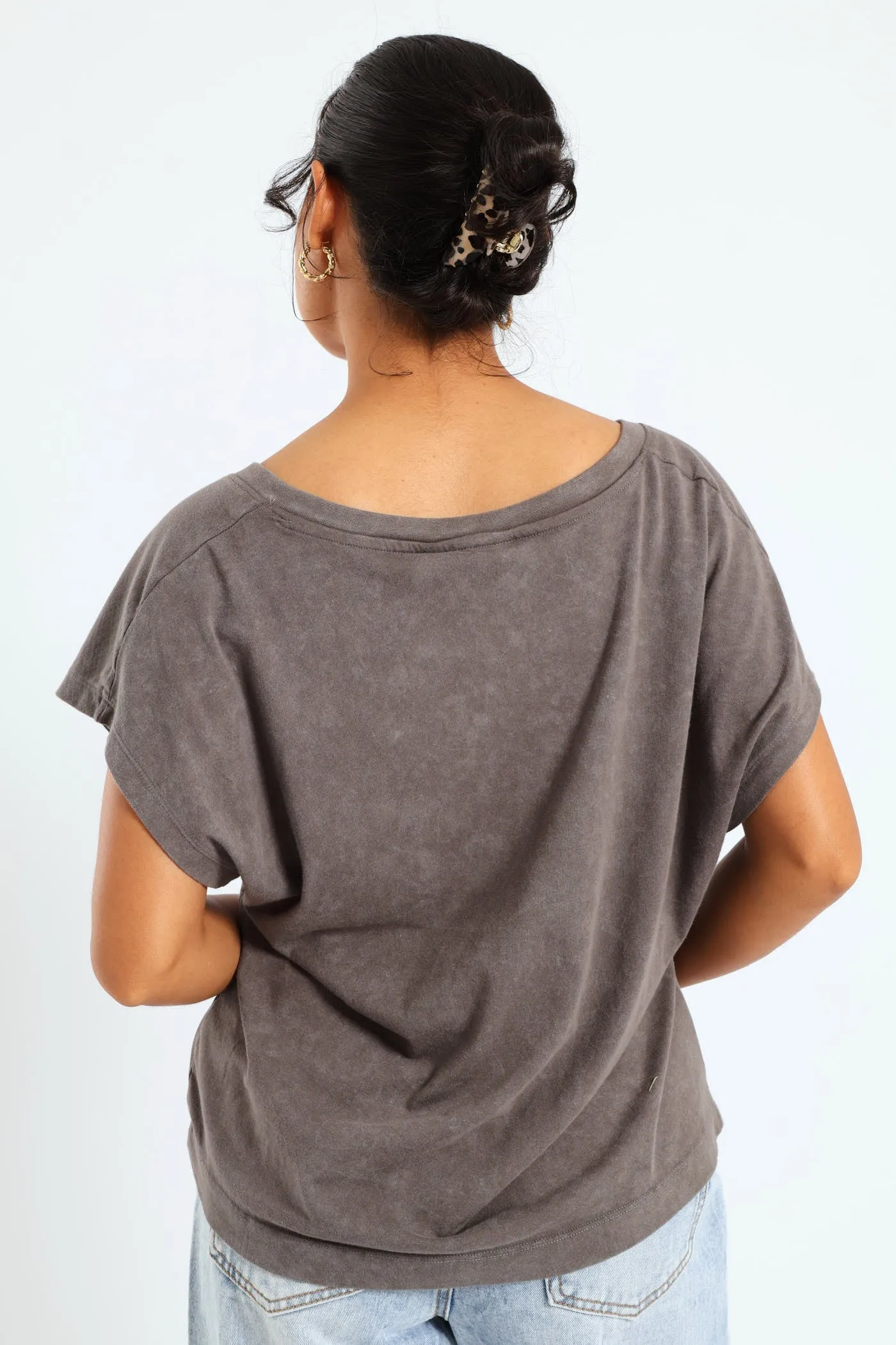Boxy V-Tee - Charcoal sold by Edgars product image thumbnail 4