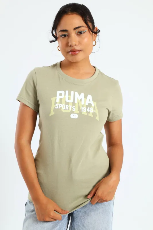 Varsity Graphic Tee - Fatigue sold by Edgars 