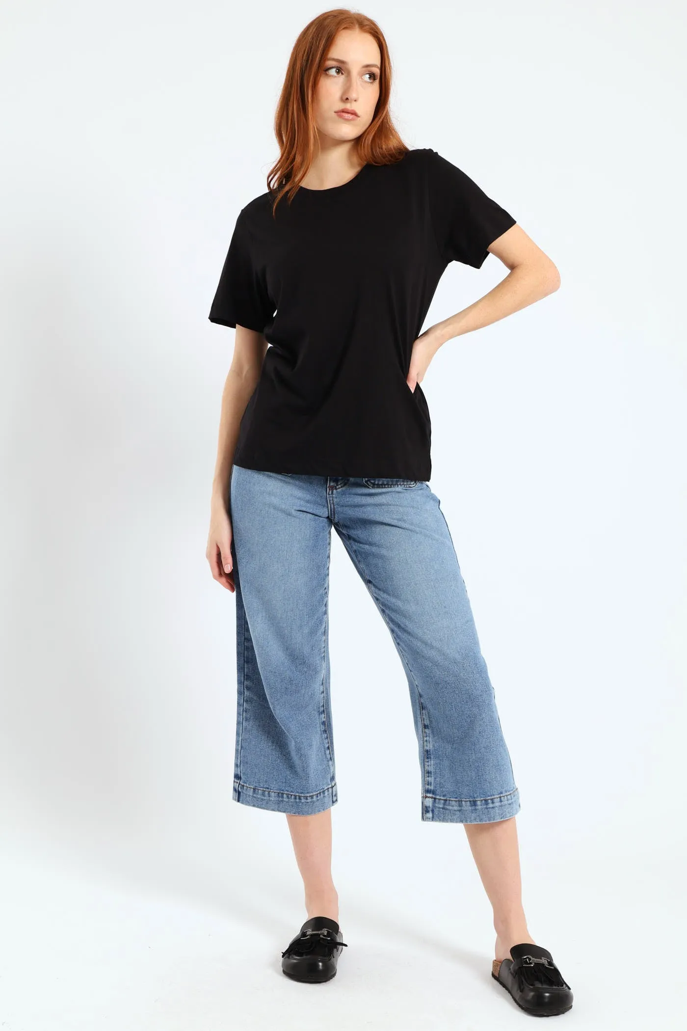 Cotton Boxy Tee - Black sold by Edgars product image thumbnail 4