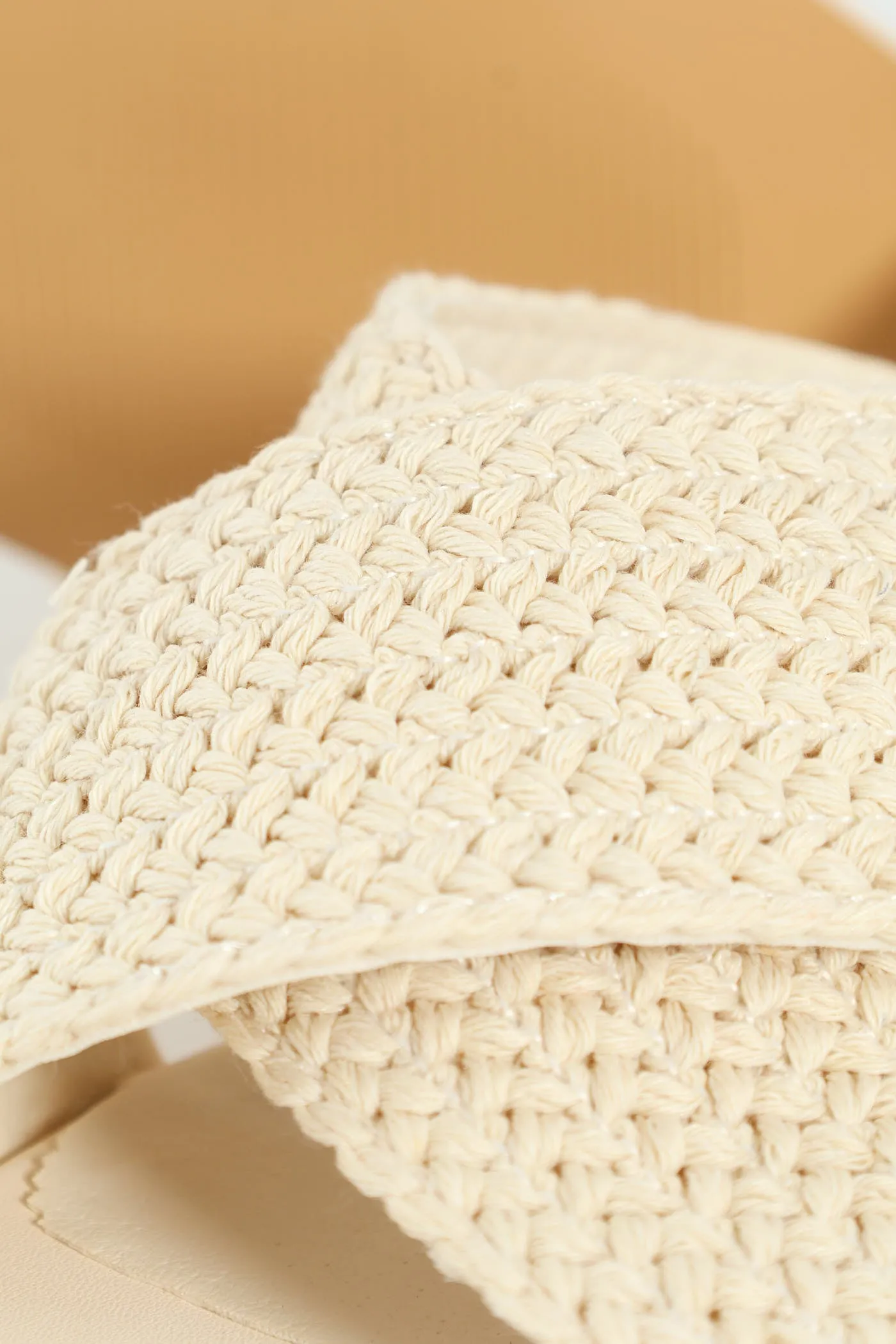 Cross Strap Weave Heeled Sandal - Cream sold by Edgars product image thumbnail 5