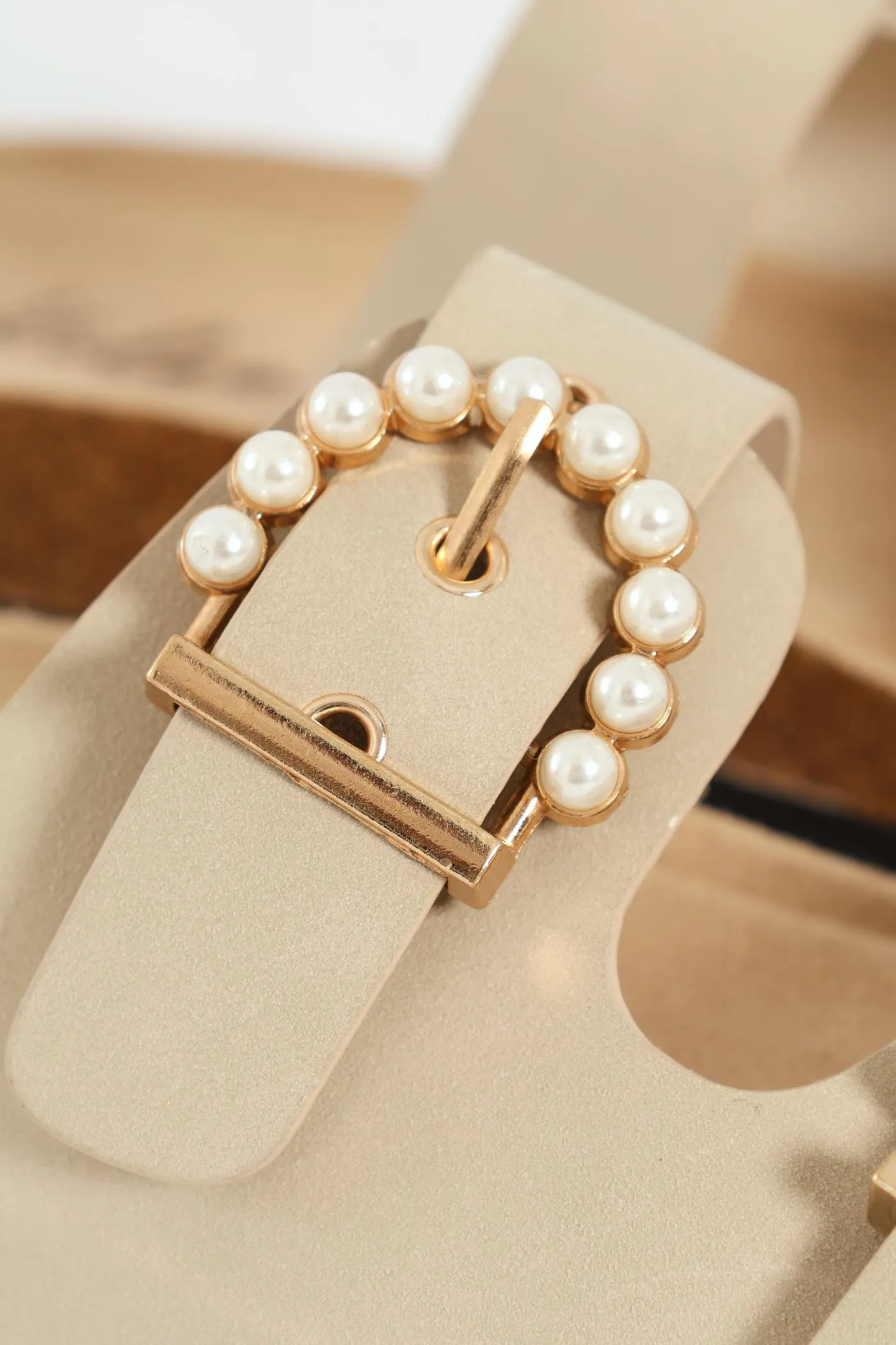 Pearl Buckle Detail Slide - Natural sold by Edgars product image thumbnail 2