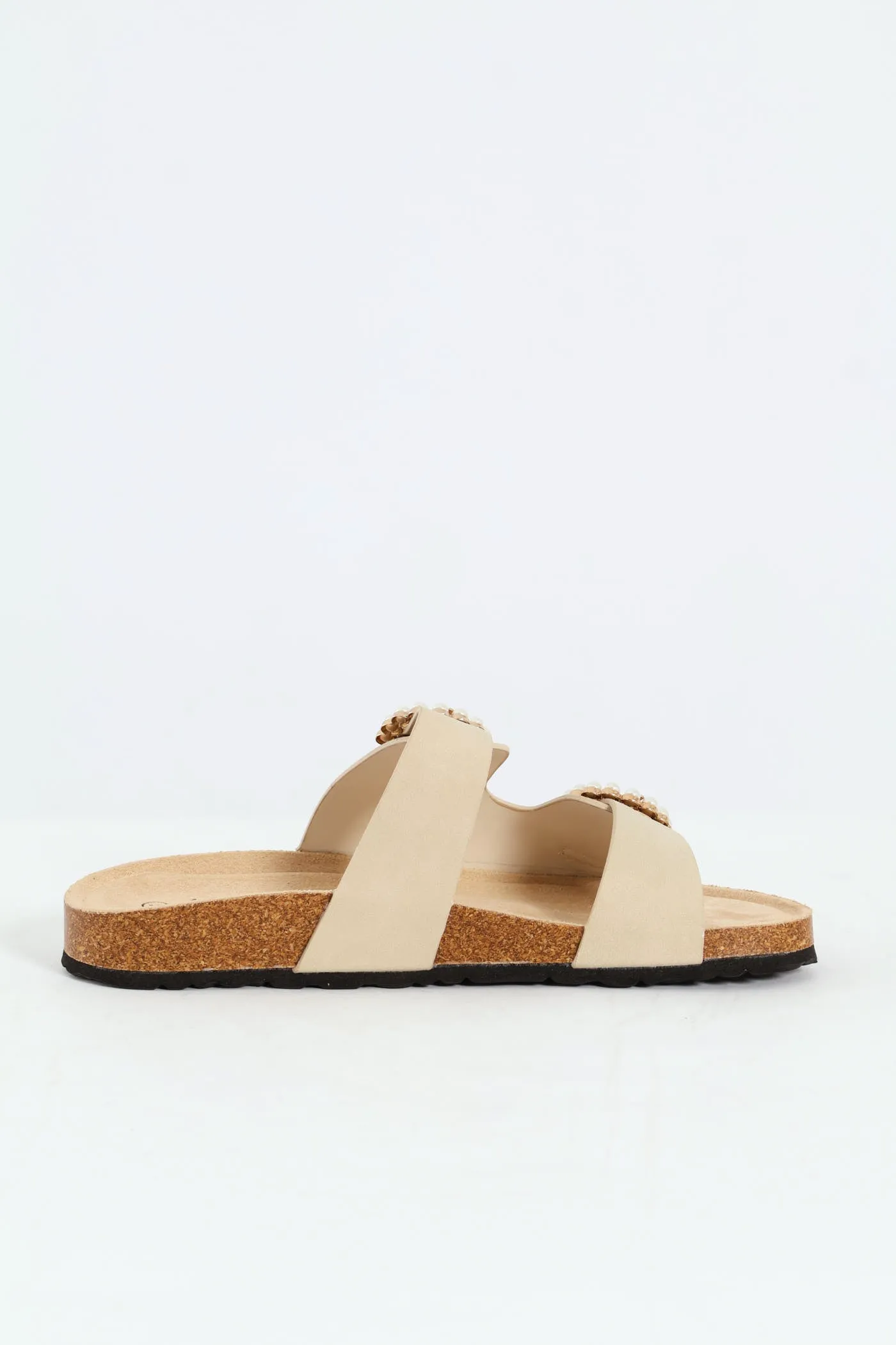 Pearl Buckle Detail Slide - Natural sold by Edgars product image thumbnail 3
