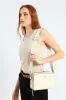 Viviette Mini Double Zip Crossbody Bag - Oatmeal sold by Edgars