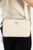 Viviette Mini Double Zip Crossbody Bag - Oatmeal sold by Edgars