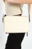 Viviette Mini Double Zip Crossbody Bag - Oatmeal sold by Edgars