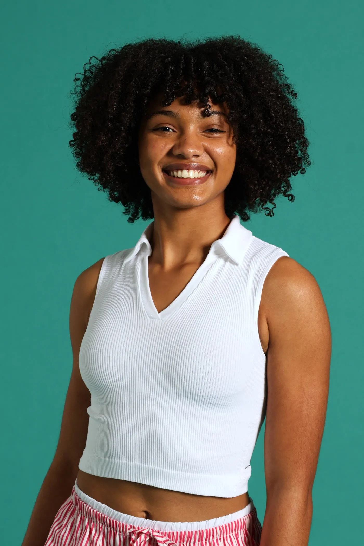 Girls Seamless Johnny Collar - White sold by Edgars product image thumbnail 2