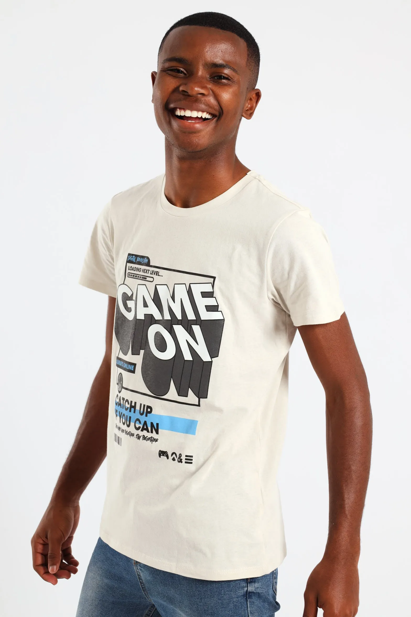 Boys Game On Printed T-Shirt - Grey sold by Edgars product image thumbnail 3