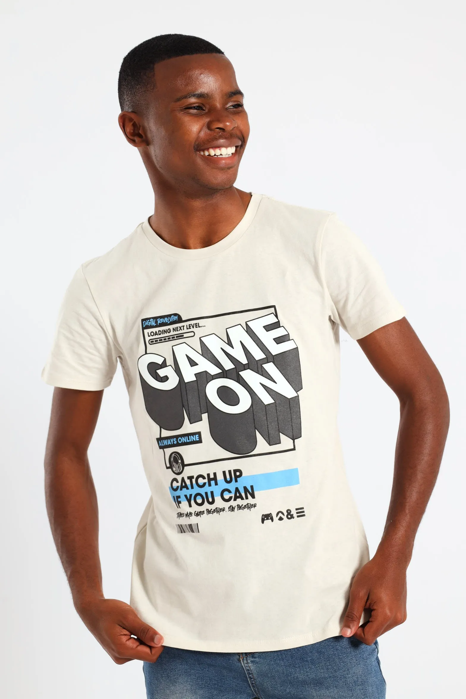 Boys Game On Printed T-Shirt - Grey sold by Edgars product image thumbnail 2