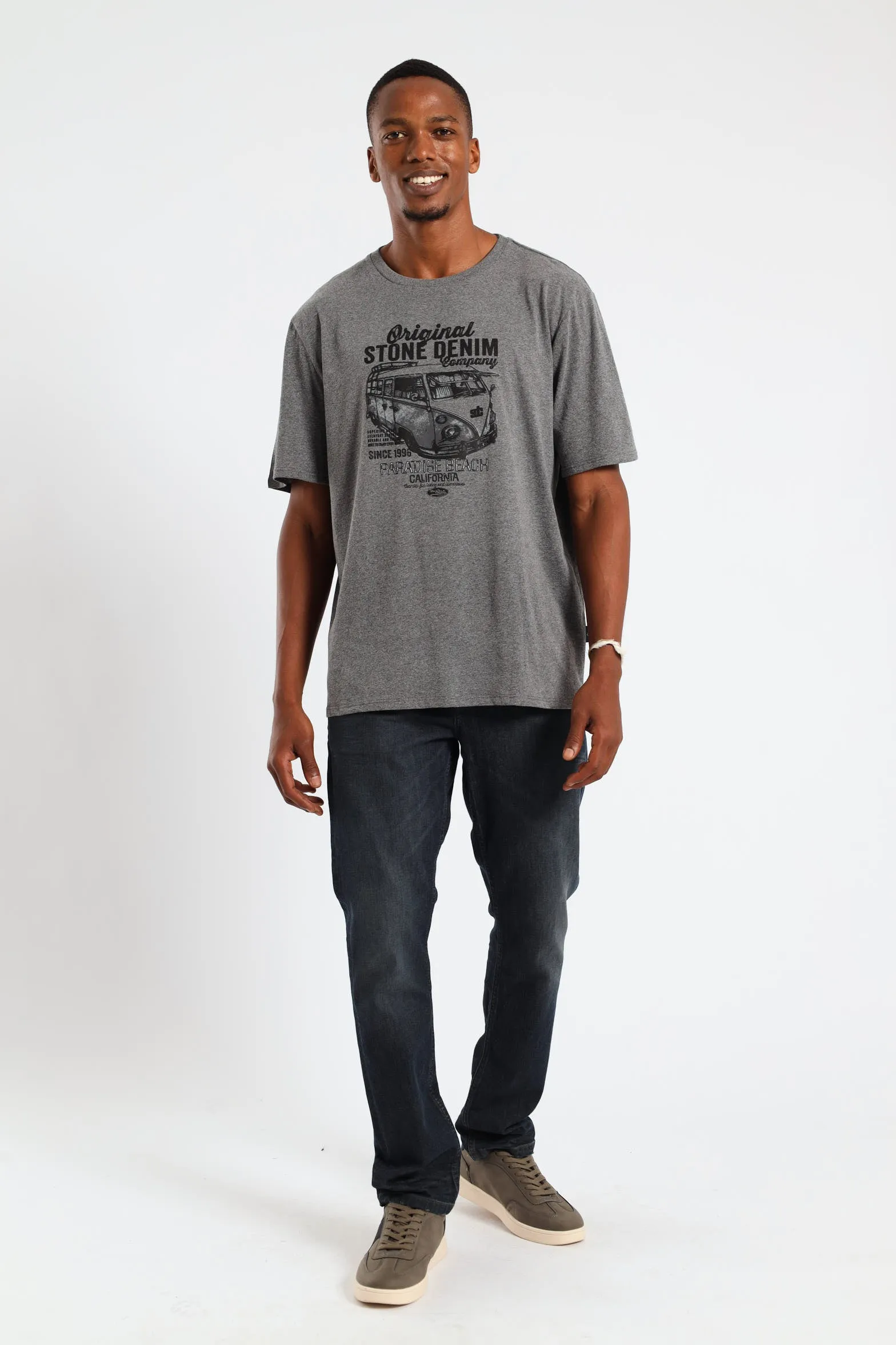 Camper Road Trip Photo Tee - Charcoal Melange sold by Edgars product image thumbnail 4