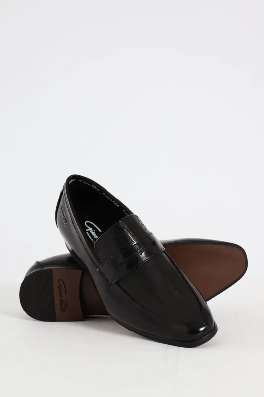 Laser Detail Penny Smart Shoe - Black sold by Edgars