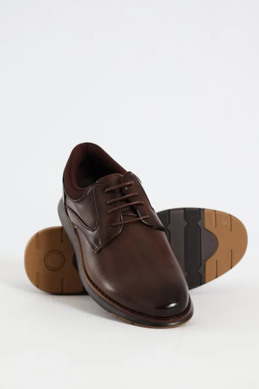 Padded Collar Smart Casual Shoe - Brown sold by Edgars