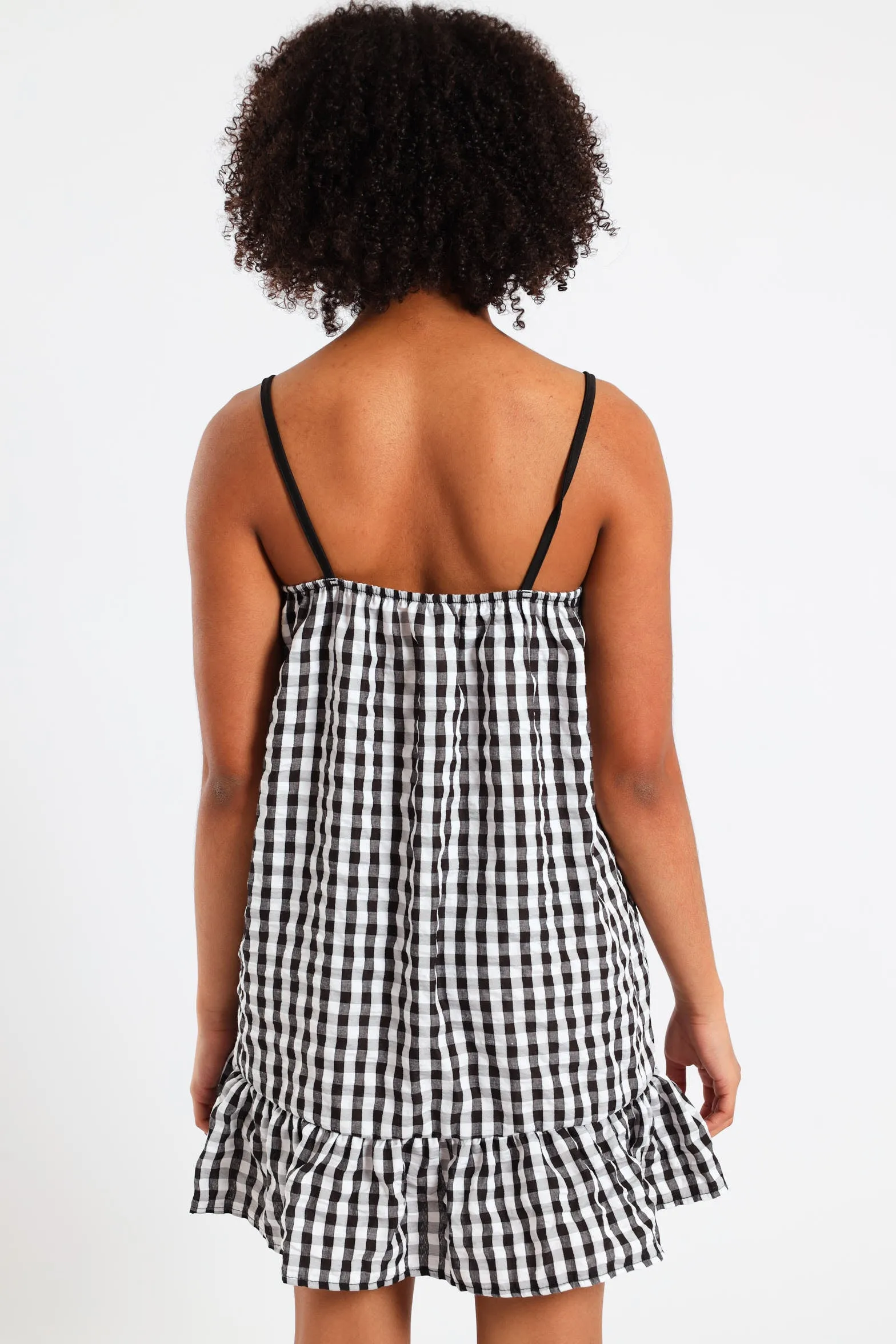 Girls Dropped Frill Hem Seersucker Dress - Multi sold by Edgars product image thumbnail 4